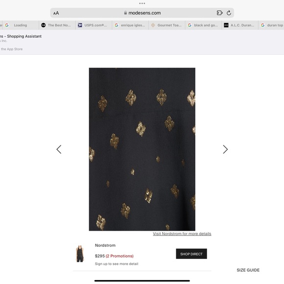 A.L.C. Duran Top in Black/Gold - Size 4 - Picture 9 of 12